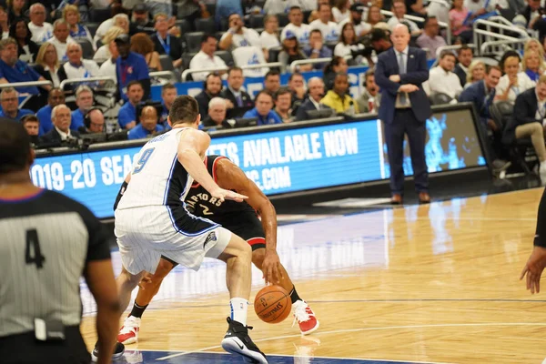 Orlando Magic Hosts Toronto Rapters Nba Playoff Στο Amway Arena — Φωτογραφία Αρχείου