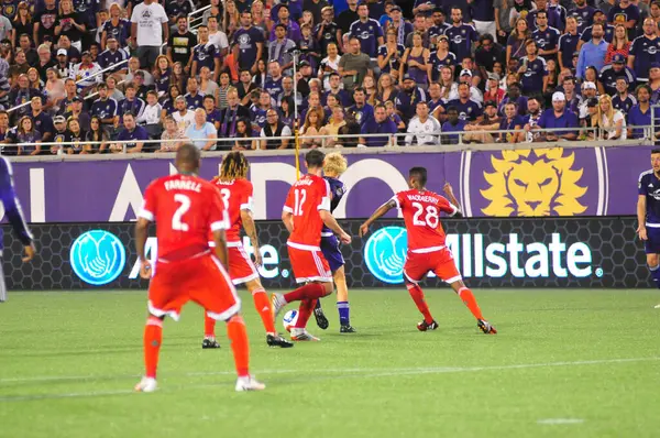 Orlando City Hostitel Galaxy Stadionu Camping World Orlando Florida Dne — Stock fotografie