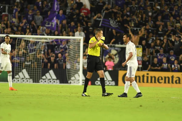 Orlando City Värd För Jordbävningarna San Jose Exploria Stadium Den — Stockfoto