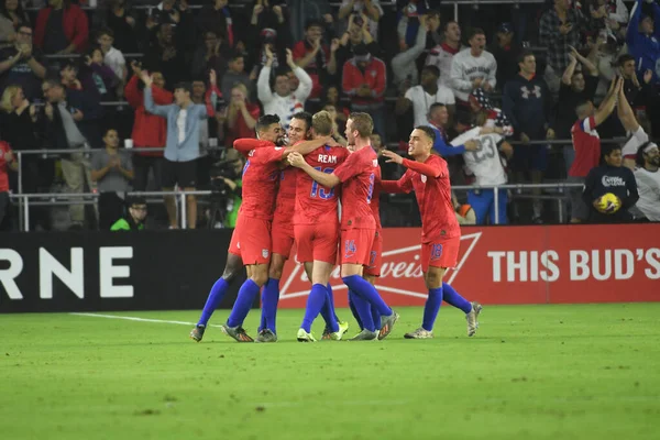 Das Fußballteam Empfängt Kanada Während Des Concacaf Nations League Spiels — Stockfoto