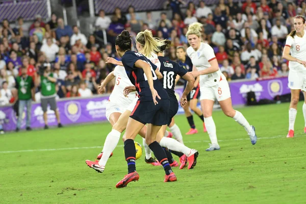 5 Mart 2020 'de Orlando Florida' daki Exploria Stadyumu 'nda düzenlenen 2020 SheBelieves Kupası' nda ABD - İngiltere Karşılaşması 