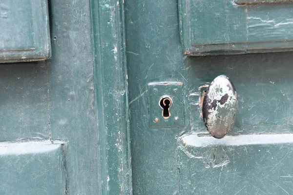 View Old Door Lock — Stock Photo, Image