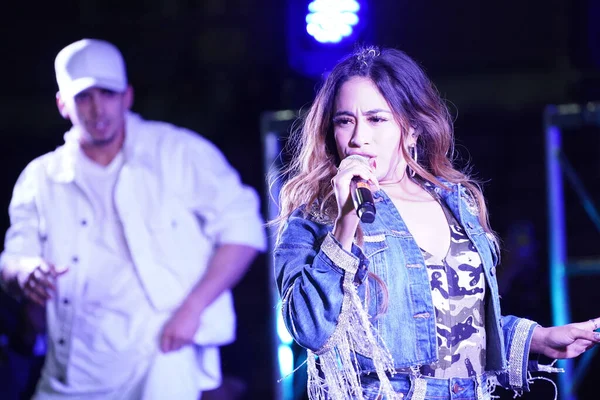 Singer Ally Brooke Post Match Concert Rendező Pepsi Exploria Stadionban — Stock Fotó