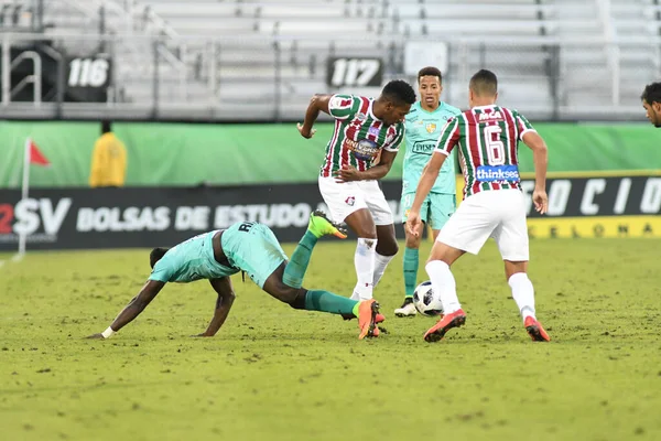 Fluminense Barcelona Florida Cup Spectrum Stadium Den Januari 2018 Orlando — Stockfoto