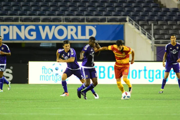 Orlando City Gastheer Van Het Fort Lauderdale Strikers Camping World — Stockfoto