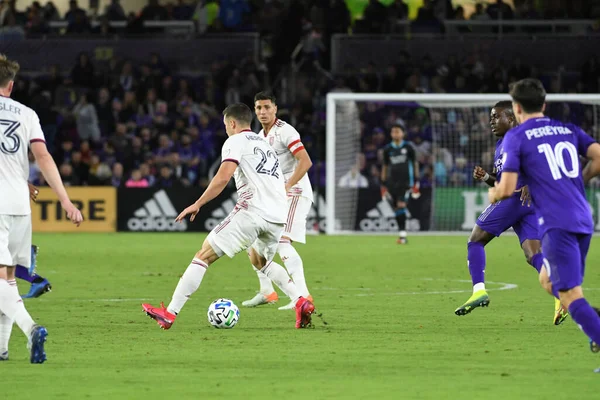 Orlando City Empfängt Real Salt Lake Exploria Stadium Samstag Den — Stockfoto