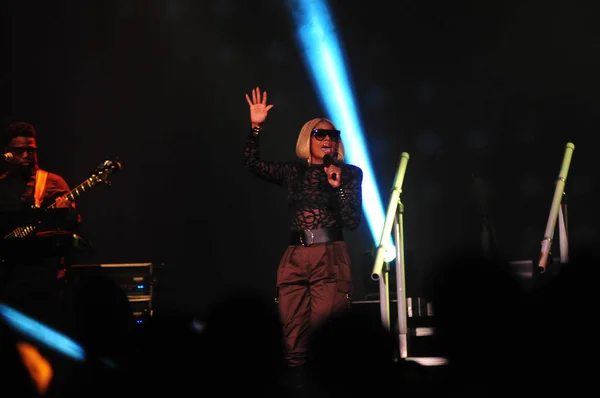 Cantores Mary Blige Tamar Braxton Apresentam Arena Cfe Orlando Florida — Fotografia de Stock