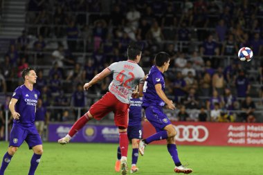 Orlando City 21 Temmuz 2019 tarihinde Florida, Orlando 'da Exploria Stadyumu' nda New York Red Bulls 'a ev sahipliği yaptı..