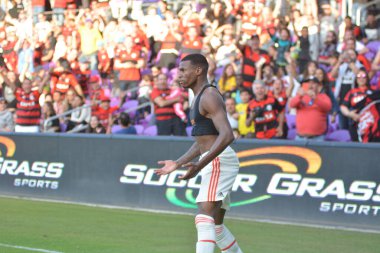 Flamengo Eintracht Frankfurt 'a karşı 12 Ocak 2019 Cumartesi günü Orlando City Stadyumu' nda.  