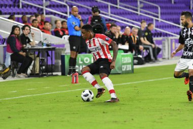 Korintliler, 10 Ocak 2018 'de Orlando City Stadyumu' nda düzenlenen Florida Kupası 'nda PSV Eindhoven' a karşı..  