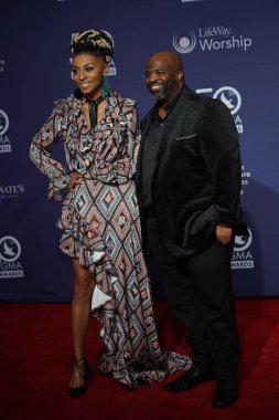 15 Ekim 2019 'da Nashville, Tennessee' deki Linbscome Üniversitesi 'nde verilen 50. GMA Dove Ödülleri sırasında kırmızı halı. 