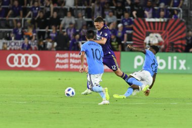Orlando City 26 Temmuz 2018 'de Florida Exploria Stadyumu' nda NYC FC 'ye ev sahipliği yaptı. Fotoğraf: Marty Jean-Louis