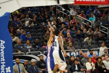 Orlando Magic, Philadelphia 76ers 'ı 13 Kasım 2019 Çarşamba günü Amway Center' da ağırlamaktadır. Fotoğraf: Marty Jean-Louis
