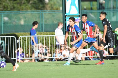 30 Temmuz 2019 'da Orlando Florida' daki Disney 'in Vahşi Spor Dünyası' nda düzenlenen MLS Allstar Haftası sırasında MLS Homegrown oyunu.