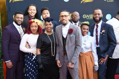 24 Mart 2018 Cumartesi günü Las Vegas 'taki Orleans Resort' ta düzenlenen 33. Yıldız Ödülleri Kırmızı Halı sırasında ünlüler.