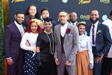 24 Mart 2018 Cumartesi günü Las Vegas 'taki Orleans Resort' ta düzenlenen 33. Yıldız Ödülleri Kırmızı Halı sırasında ünlüler.