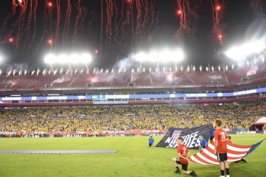 ABD Kolombiya 'ya karşı Raymond James Stadyumu' nda 11 Ekim 2018 'de. 