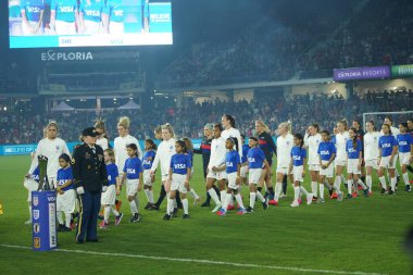 5 Mart 2020 'de Orlando Florida' daki Exploria Stadyumu 'nda düzenlenen 2020 SheBelieves Kupası' nda ABD - İngiltere Karşılaşması 