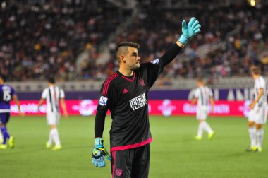 Orlando City SC 15 Temmuz 2015 'te Orlando Florida' daki Camp World Stadyumu 'nda West Bromwich Albion' a ev sahipliği yaptı. Fotoğraf: Marty Jean-Louis