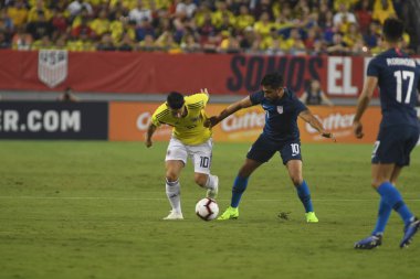 ABD Kolombiya 'ya karşı Raymond James Stadyumu' nda 11 Ekim 2018 'de.  