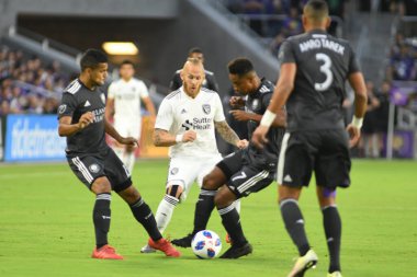 Orlando City 21 Nisan 2018 'de Orlando Florida' daki Exploria Stadyumu 'nda San Jose depremlerine ev sahipliği yaptı..  