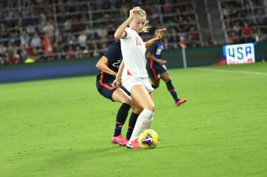 5 Mart 2020 'de Orlando Florida' daki Exploria Stadyumu 'nda düzenlenen 2020 SheBelieves Kupası' nda ABD - İngiltere Karşılaşması 