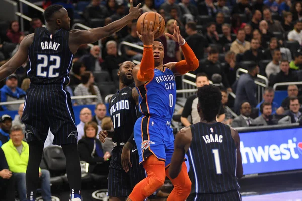 Orlando Magic 29 Ocak 2019 'da Orlando Florida' daki Amway Center 'da OklahomaCity Thunder' a ev sahipliği yaptı. 