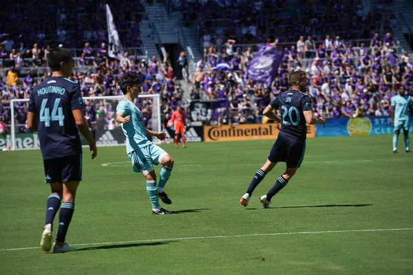 Orlando City Organiseert Vancouver Whitecaps Het Orlando City Stadium Zaterdag — Stockfoto