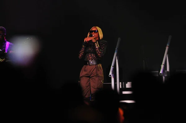 Cantores Mary Blige Tamar Braxton Apresentam Arena Cfe Orlando Florida — Fotografia de Stock