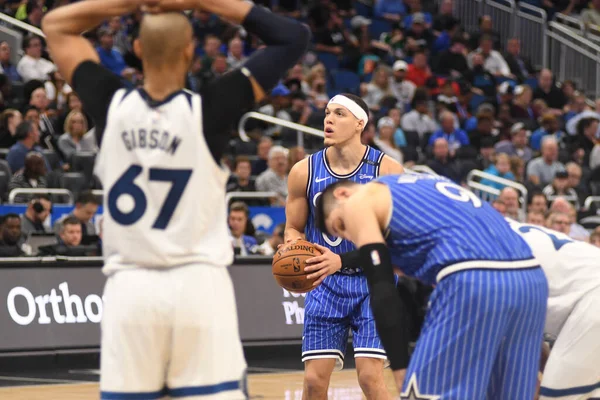 Orlando Magic Şubat 2019 Orlando Florida Bulunan Amway Arena Minnesota — Stok fotoğraf