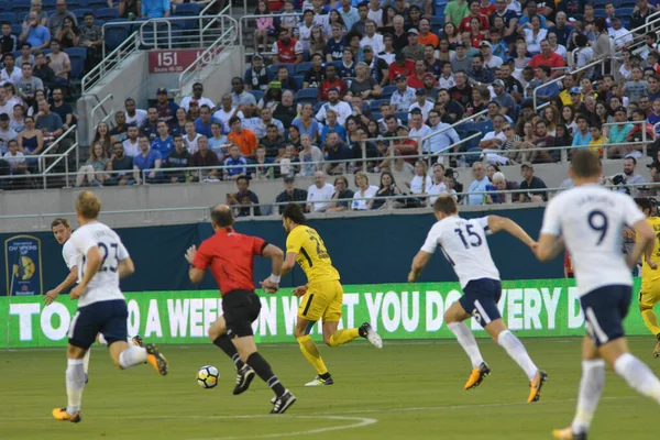 Paris Saint-Germain, Tottenham Hotspur 'a karşı 22 Temmuz 2017' de Orlando Florida 'daki Citrus Bowl' da. 