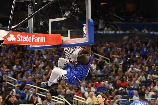 Orlando Magic 17 Ekim 2018 'de Orlando Florida' daki Amway Center 'da Miami Heat' i sunar..