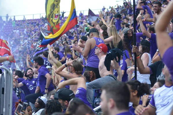 Orlando City Gospodarzem Portland Timbers Exploria Stadium Orlando Floryda Dniu — Zdjęcie stockowe