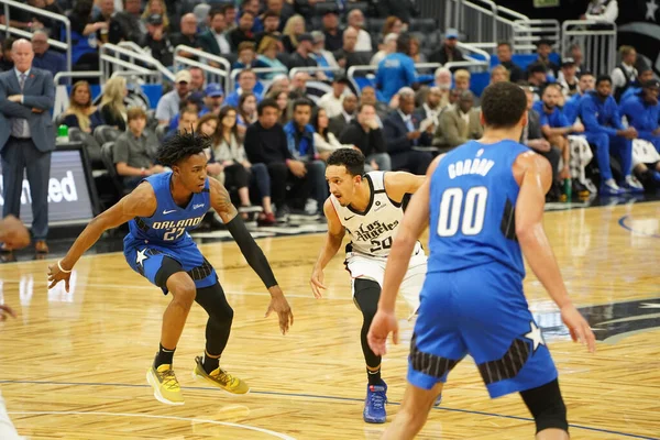 Orlando Magic Φιλοξενεί Clippers Στο Amway Center Στο Ορλάντο Φλόριντα — Φωτογραφία Αρχείου