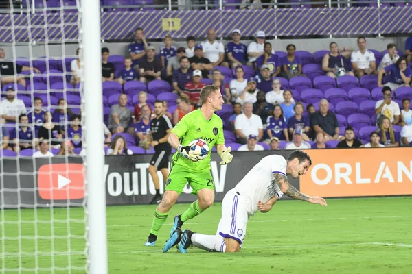 Orlando City Värd För Sporting Kansas Exploria Stadium Onsdagen Den — Stockfoto