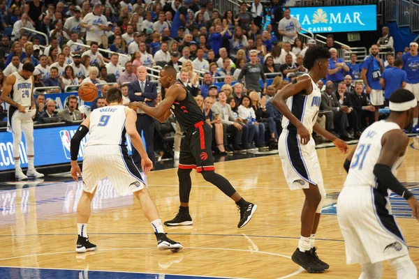 Orlando Magic Hospeda Toronto Rapters Durante Playoff Nba Amway Arena — Fotografia de Stock