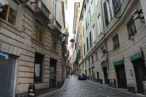 Eine Typisch Europäische Gasse Schöne Und Alte Gebäude — Stockfoto