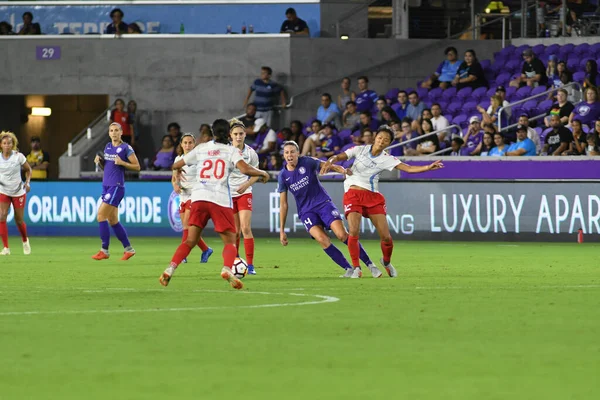 Orland Pride, 25 Ağustos 2018 'de Orlando Florida' daki Exploria Stadyumu 'nda Chicago Red Stars' a ev sahipliği yapıyor..  