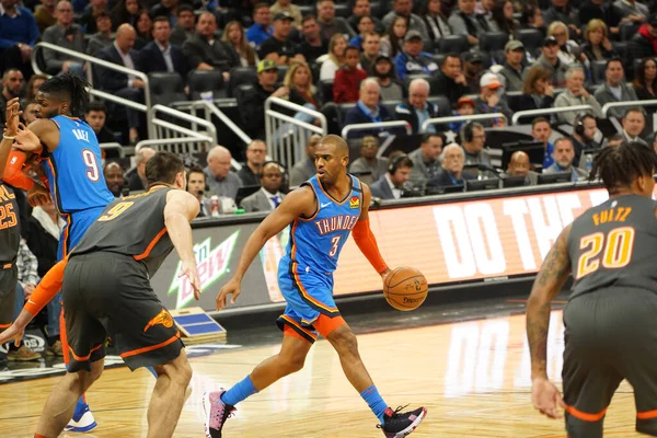 Orlando Magic Hospeda Oklahoma Thunder Amway Center Orlando Florida Quarta — Fotografia de Stock