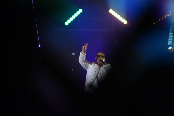 Daddy Yankee Don Omar Koncertě Amway Center Orlandu Floridě Srpna — Stock fotografie