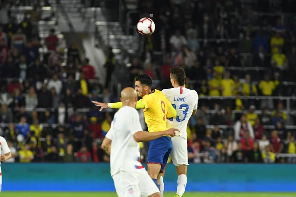 Mens National Team Host Ecuador National Team Orlando City Stadium — 스톡 사진