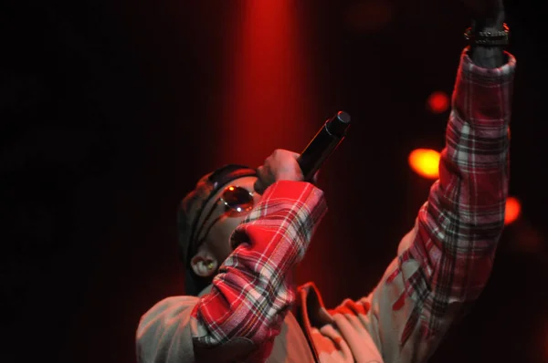 Şarkıcısı Usher Aralık 2014 Orlando Florida Daki Amway Center Sahne — Stok fotoğraf