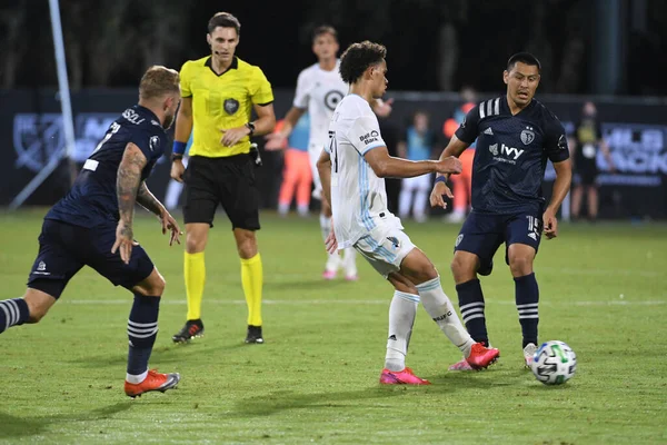 Mls Sırasındaki Minnesota United Ile Karşılaşan Kansas City Temmuz 2020 — Stok fotoğraf