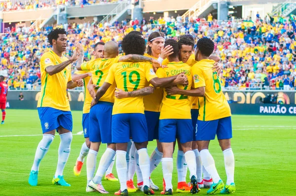 Brasilien Trifft Bei Der Copa America Centenario Orlando Florida Juni — Stockfoto