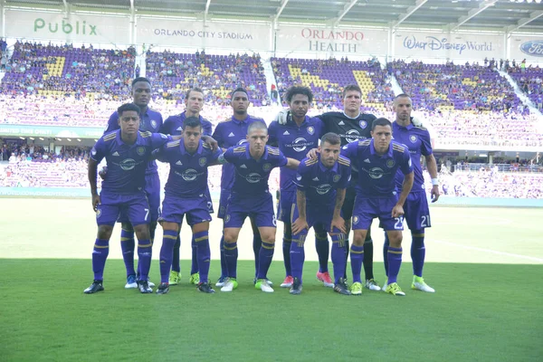 Orlando City Φιλοξενεί Colorado Rapids Στο Orlando City Stadium Στο — Φωτογραφία Αρχείου