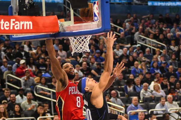 Orlando Magic Hosts Louisiana Pelicans Amway Center Florydzie Środę Marca — Zdjęcie stockowe