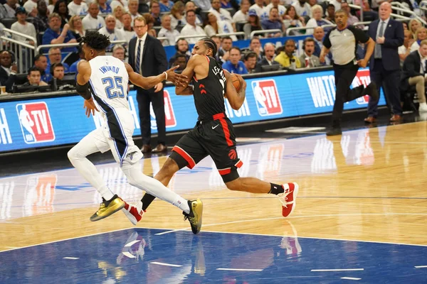 Orlando Magic Hosts Toronto Rapters Время Первого Раунда Плей Офф — стоковое фото