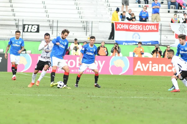 Rangers Corinthians Durante Copa Flórida Spectrum Stadium Janeiro 2018 Orlando — Fotografia de Stock