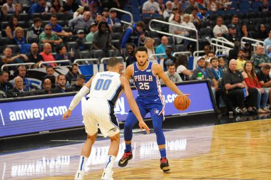 Orlando Magic 13 Ekim 2019 'da Florida, Orlando' daki Amway Center 'da Philadelphia 76ers' a ev sahipliği yaptı.. 