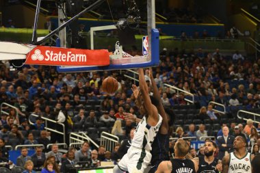 Orlando Magic, 19 Ocak 2019 Cumartesi günü Orlando Florida 'daki Amway Arena' da Milwaukee Doları 'na ev sahipliği yapıyor..